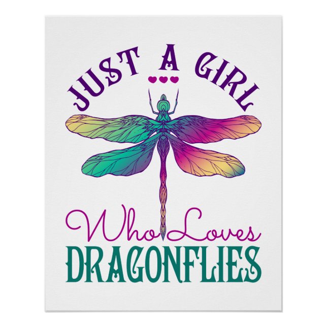 Poster Juste une fille qui aime les libellules (Devant)