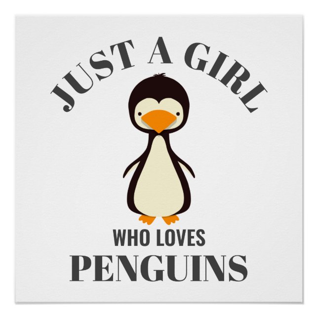 Poster Juste une fille qui aime les pingouins (Devant)