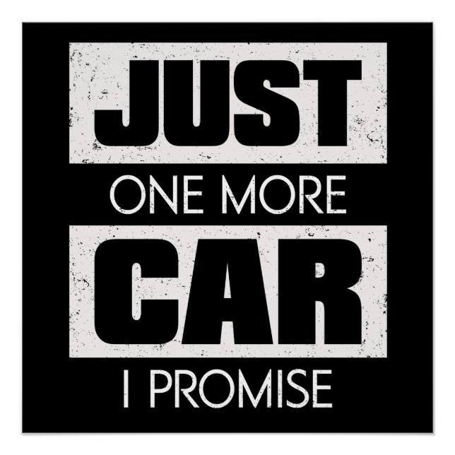 Poster Juste Une Voiture De Plus Je Promets (Devant)