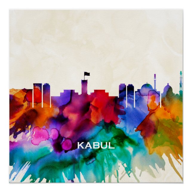 Poster Kaboul Skyline (Devant)