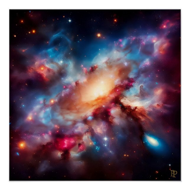 Poster Kaleidoscope cosmique (Devant)