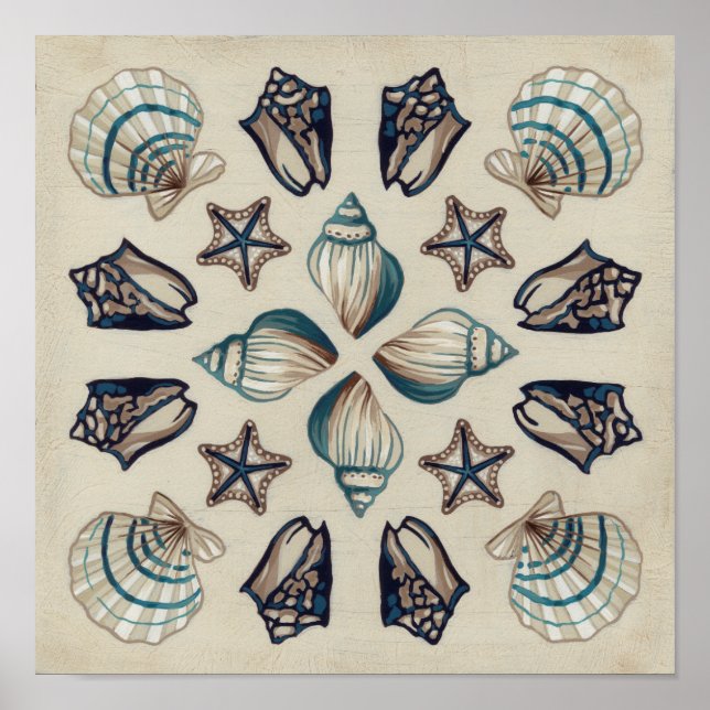 Poster Kaleidoscope côtier I (Devant)