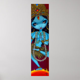 Poster Kali hindou déesse gothique Art