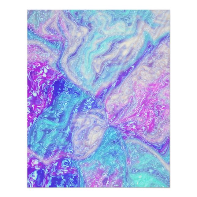 Poster Kaliverse Fluide Fractal #01 (Devant)