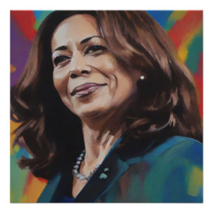Poster Kamala Harris 2024 1er Indian Black Melanin Sista