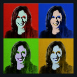 Poster Kamala Harris Pop Art (Rouge, Bleu, Vert, Jaune)<br><div class="desc">Political Pop Art Gear et Political Gifts from PolitiClothes.com & PolitiCardz.com Trouvez les cadeaux politiques et électoraux les plus uniques, y compris : T-shirts politiques, Stickers politiques, Boutons politiques, Affiches politiques, Épingles politiques, Cartes politiques, Mugs politiques, Affiches politiques, Signes politiques et plus encore! Art politique et équipement : http://www.PolitiClothes.com Cartes...</div>