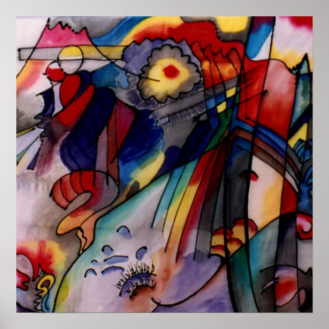Poster Kandinsky 1913 Peinture Abstraite (Devant)