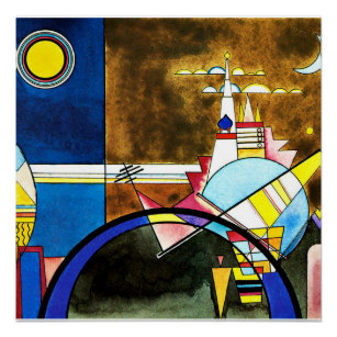 Poster Kandinsky - La Grande Porte de Kiev, art abstrait