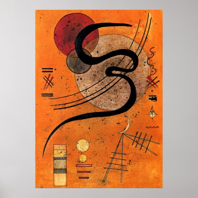 Poster Kandinsky - Ligne d'humeur (Devant)