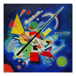 Poster Kandinsky - Peinture Bleue
