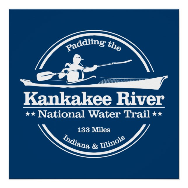 Poster Kankakee River T.N.-O. (SK) (Devant)