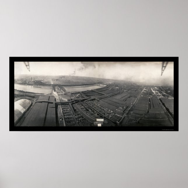 Poster Kansas City Stockyards Photo 1907 (Devant)