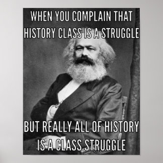Poster Karl Marx et la lutte
