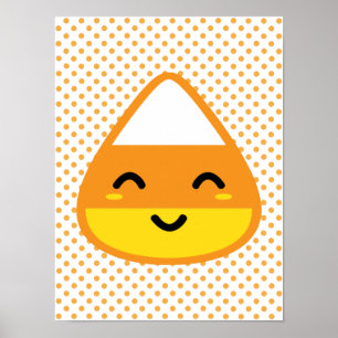 Poster Kawaii Candy Corn Imprimer