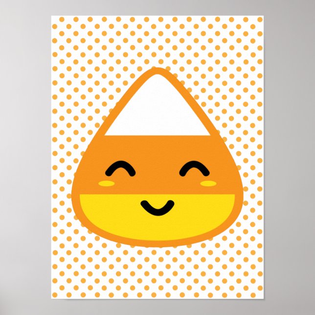 Poster Kawaii Candy Corn Imprimer (Devant)
