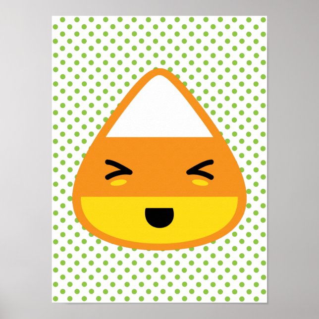 Poster Kawaii Candy Corn Imprimer (Devant)