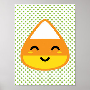 Poster Kawaii Candy Corn Imprimer