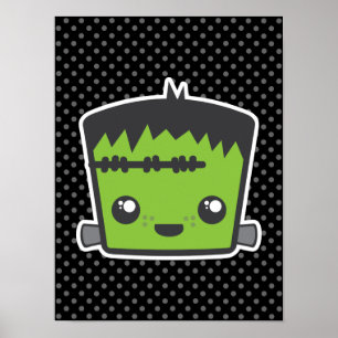Poster Kawaii Frankenstein Imprimer