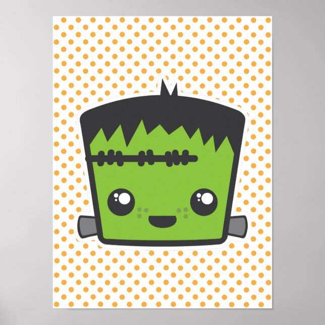 Poster Kawaii Frankenstein Imprimer (Devant)