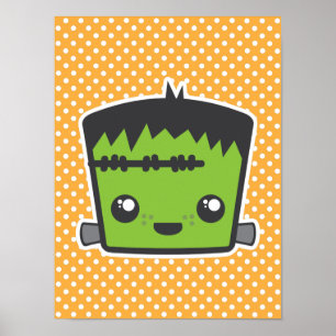 Poster Kawaii Frankenstein Imprimer