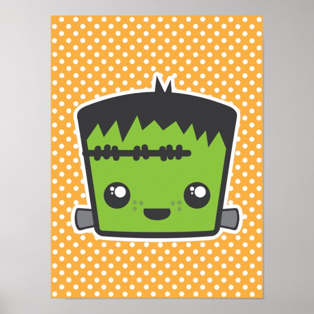 Poster Kawaii Frankenstein Imprimer (Devant)