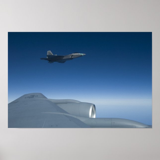 Poster KC-135 Stratotanker F-22 Raptor (Devant)