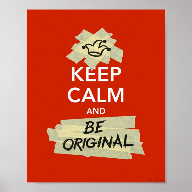 Poster Keep Calm and Be Original (Devant)