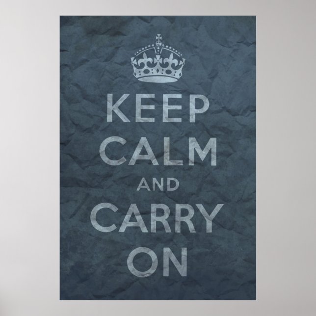 Poster Keep Calm and Carry (Devant)