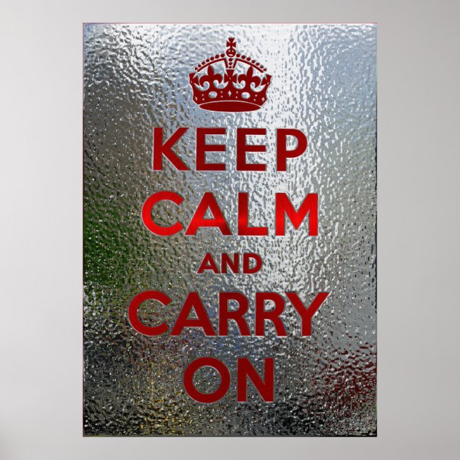 Poster Keep Calm and Carry (Devant)