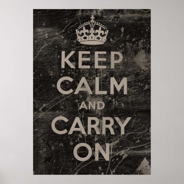 Poster Keep Calm and Carry (Devant)