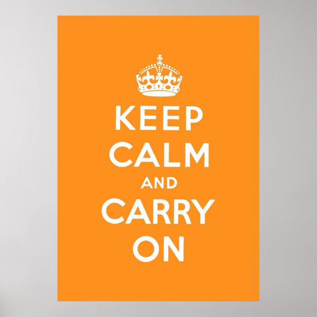 Poster keep calm and carry on Original (Devant)