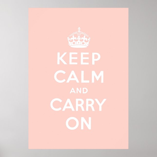 Poster keep calm and carry on original (Devant)