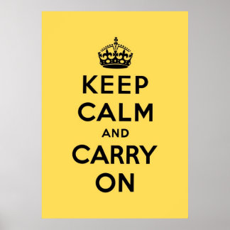 Poster keep calm and carry on original