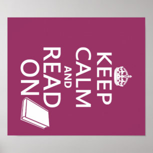 Poster Keep Calm and Read On
