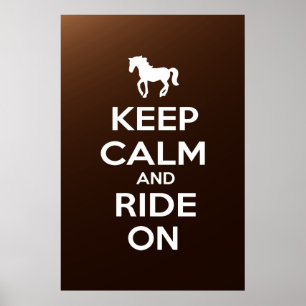 Poster Keep Calm and Ride On