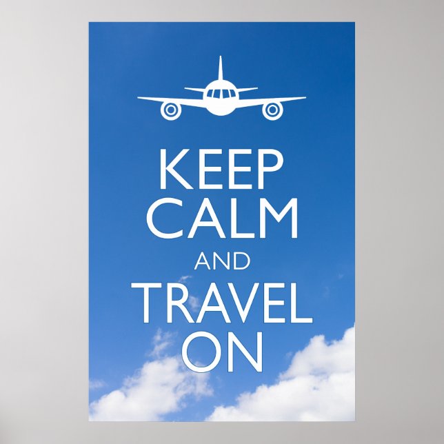 POSTER KEEP CALM ET TRAVEL (Devant)