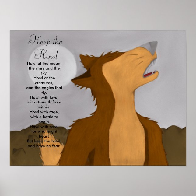 Poster Keep the Howl (Devant)