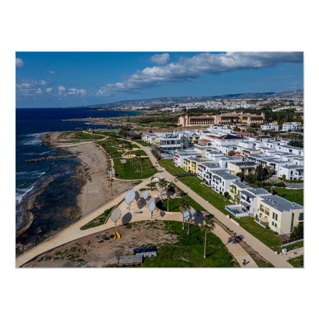 Poster Kefalos Beach Hotel, Paphos, Chypre (Devant)