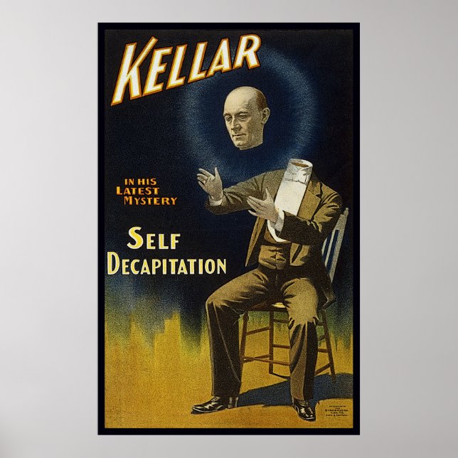 Poster Kellar's Self Decapitation (Devant)
