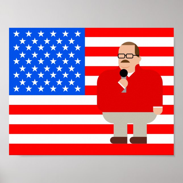 Poster Ken Bone Poster: American Flag (Devant)