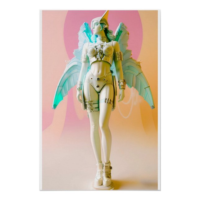Poster Ken Gage Futur Parfait Vaporwave Angel (Devant)