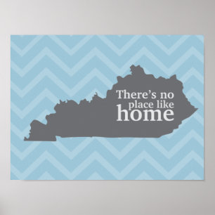 Poster Kentucky Il n'y a pas d'endroit comme chez soi