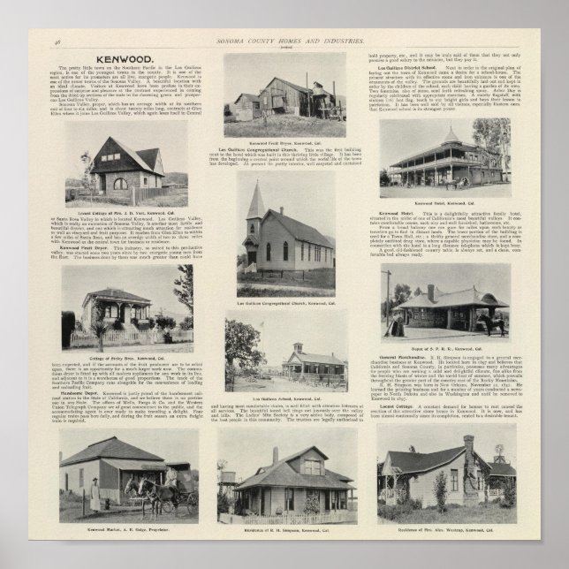 Poster Kenwood, Californie (Devant)