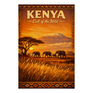 Poster KENYA – L'appel de la nature