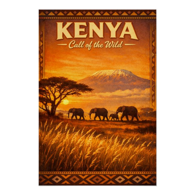 Poster KENYA – L'appel de la nature (Devant)