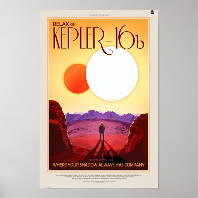 Poster Kepler-16b (Devant)
