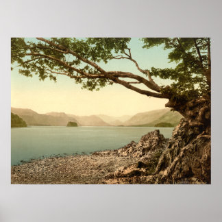 Poster Keswick I, Derwentwater, Lake District, Angleterre