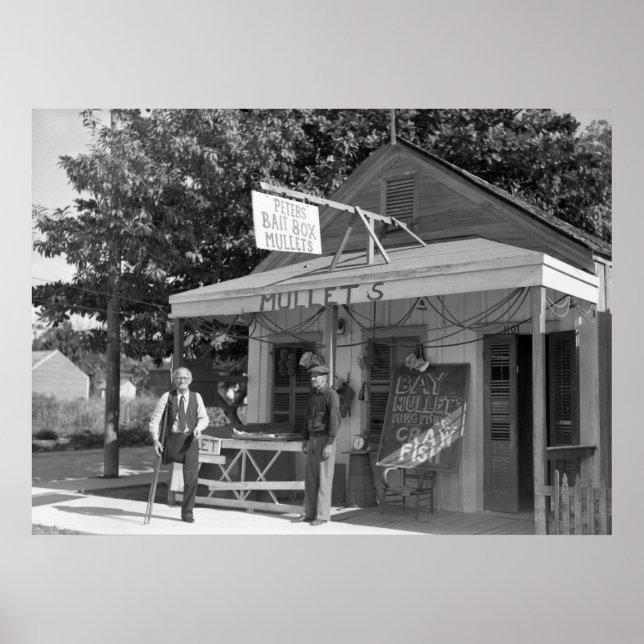 Poster Key West Bait Shop, 1938 (Devant)