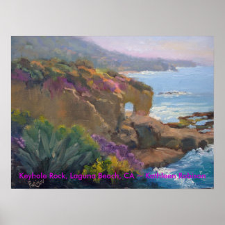 Poster Keyhole Rock, Laguna Beach, CA ~ Kathleen Robison