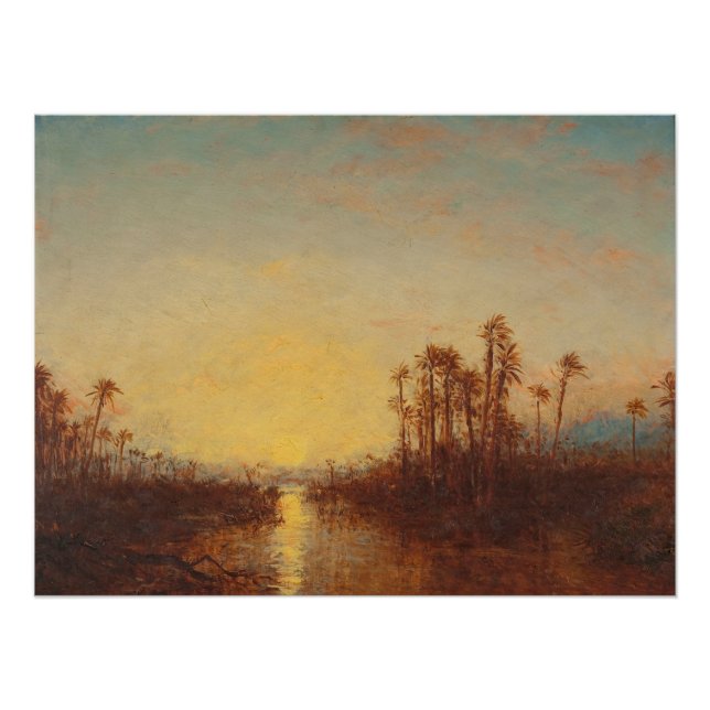 Poster Khartoum, Coucher De Soleil – Félix Ziem becomes (Devant)
